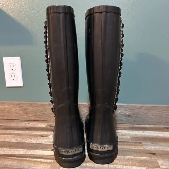 BCBGMAXAZRIA Studded Rain Boots – Black – Women’s Size 6 - Picture 6 of 9